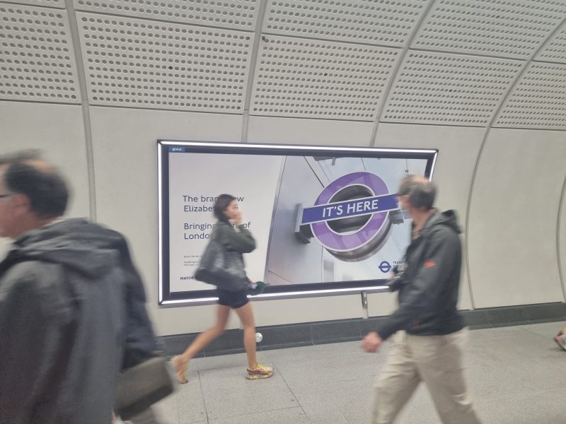 Commuters ride the Elizabeth line