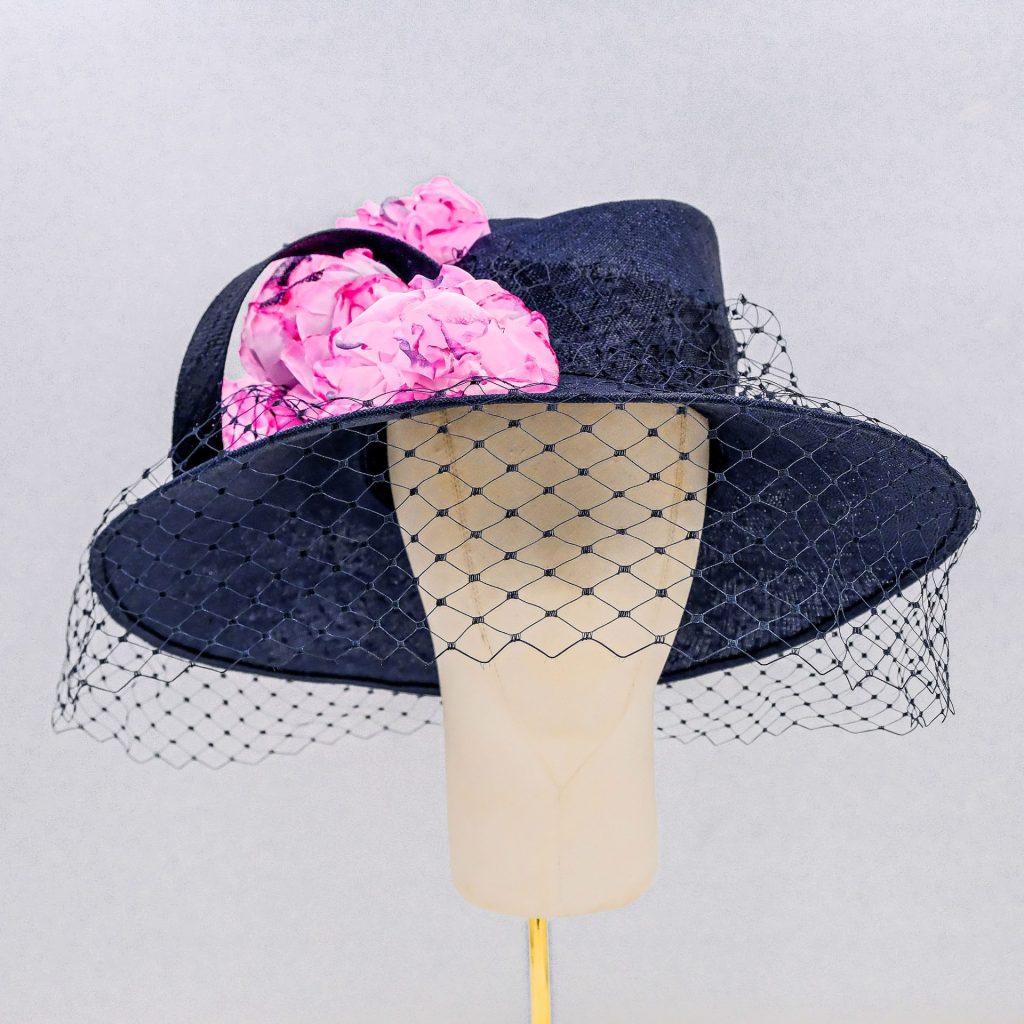 An Edwina Ibbotson designed hat for the 'Hats Fit For A Queen' charity auction.
