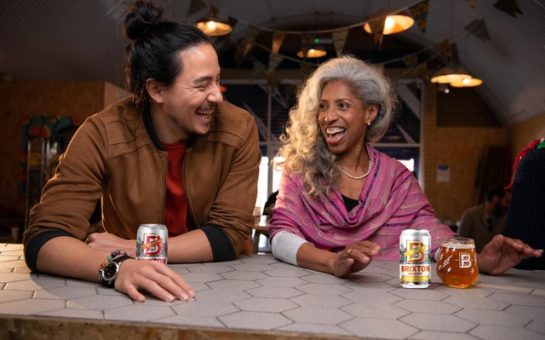 Xochitl Benjamin and Celeste Beatty share a drink