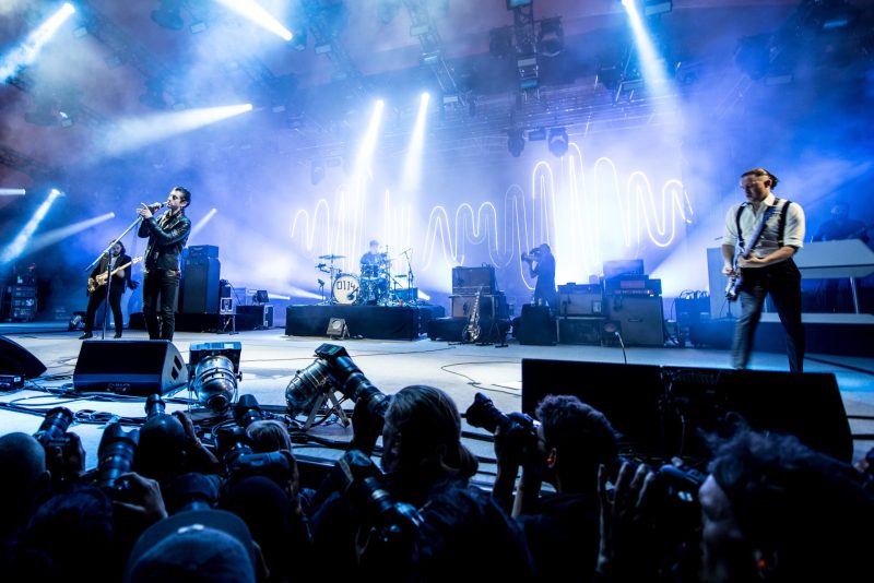 Arctic Monkeys performing