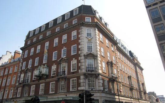 The outside of Fortnum and Mason