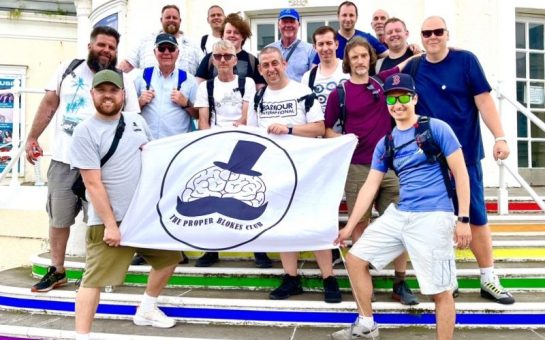 The Proper Blokes Club on a Big Walk from Brighton to Worthing in July 2022