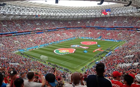 FIFA World Cup 2018 match between Portugal and Morocco