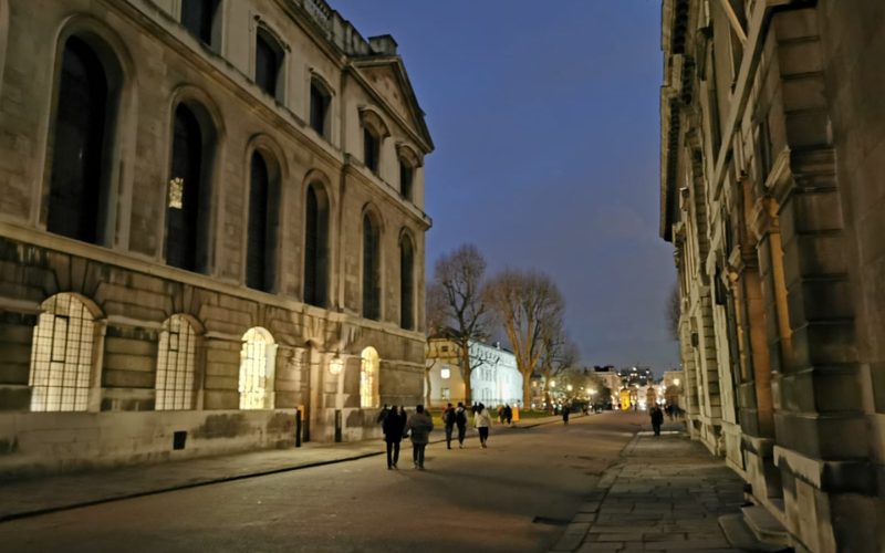 University of Greenwich at night