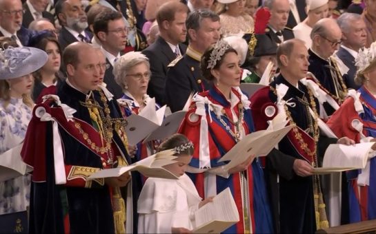Royals sing at coronation
