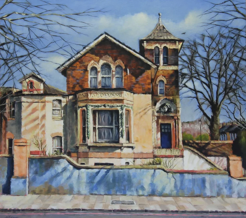 Marc Gooderham's painting of Pink's house 