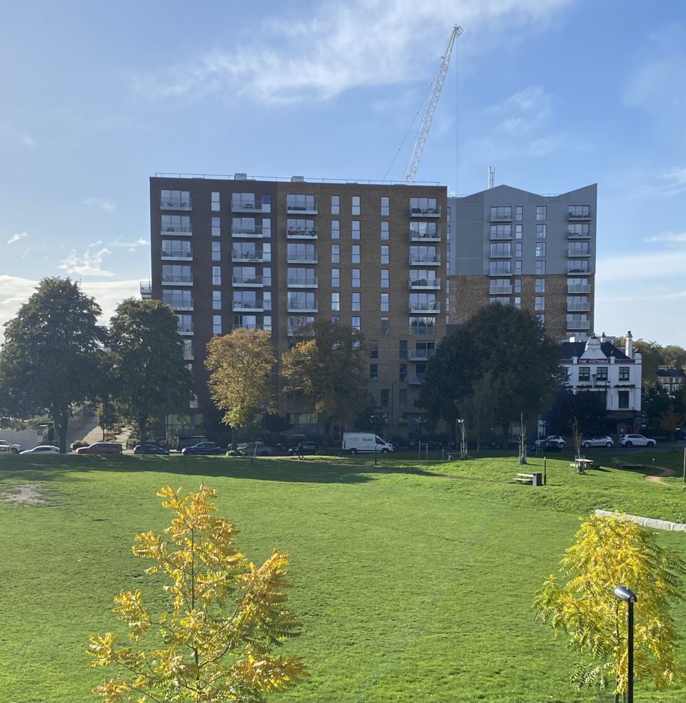 new flats that have recently been built in deptford.