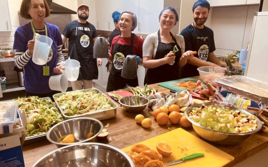 Image by:Daniela Amato. Pictured volunteers at the Lewisham local kitchen