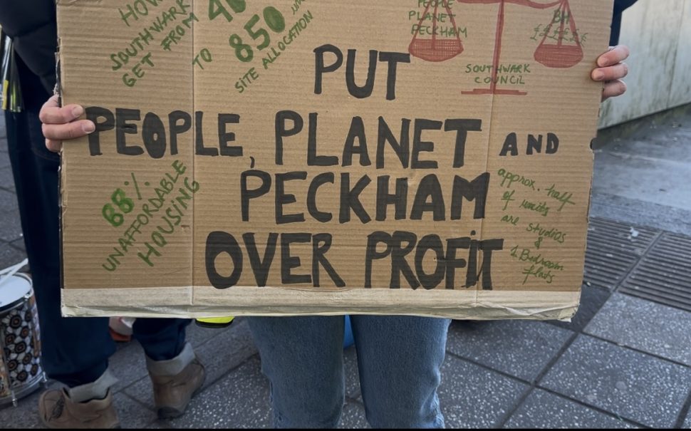 SHAPE demonstration for new council housing and an end to overdevelopment