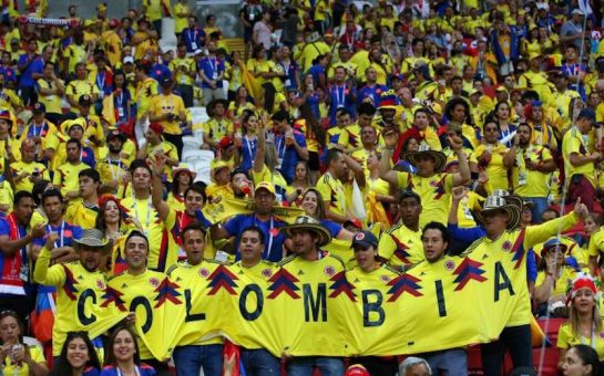 Colombian fans in Russia at the World Cup 2018