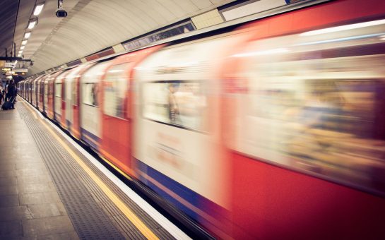 Tube arriving at station