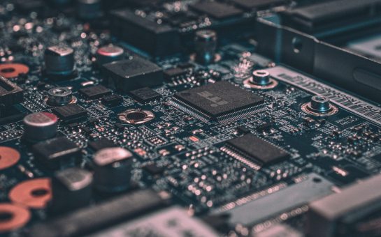 Microchips inside a laptop (Credit: Free to use from Unsplash)