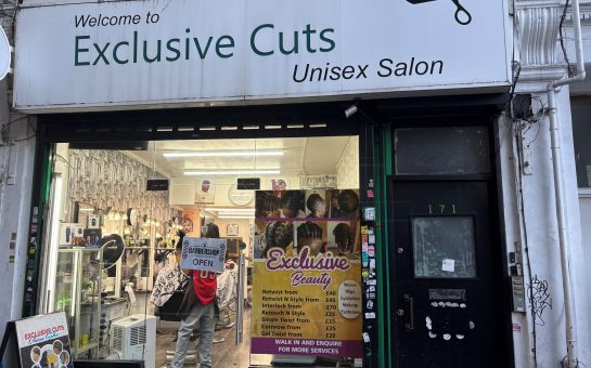 An image of the Exclusive Cuts shop front