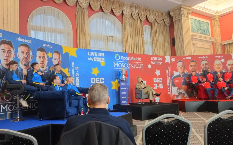 The launch event for the 2025 Mosconi Cup (Credit: James Bools)