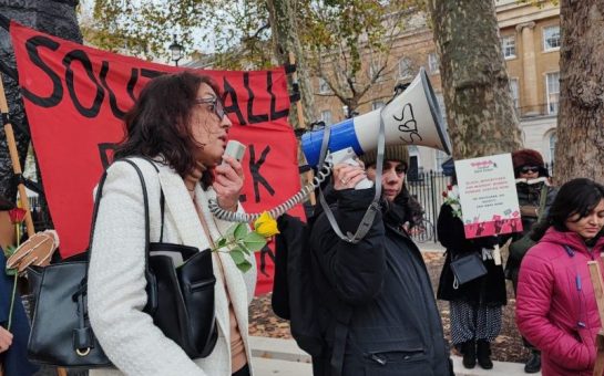 Southall Black Sisters host a vigil to protest against femicide and 'honour' based abuse. Credits: Southall Black Sisters