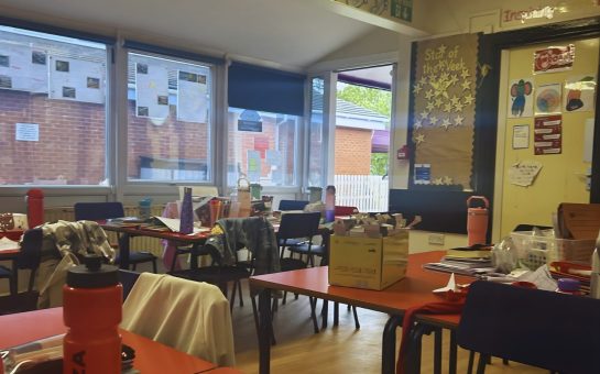 Empty primary school classroom