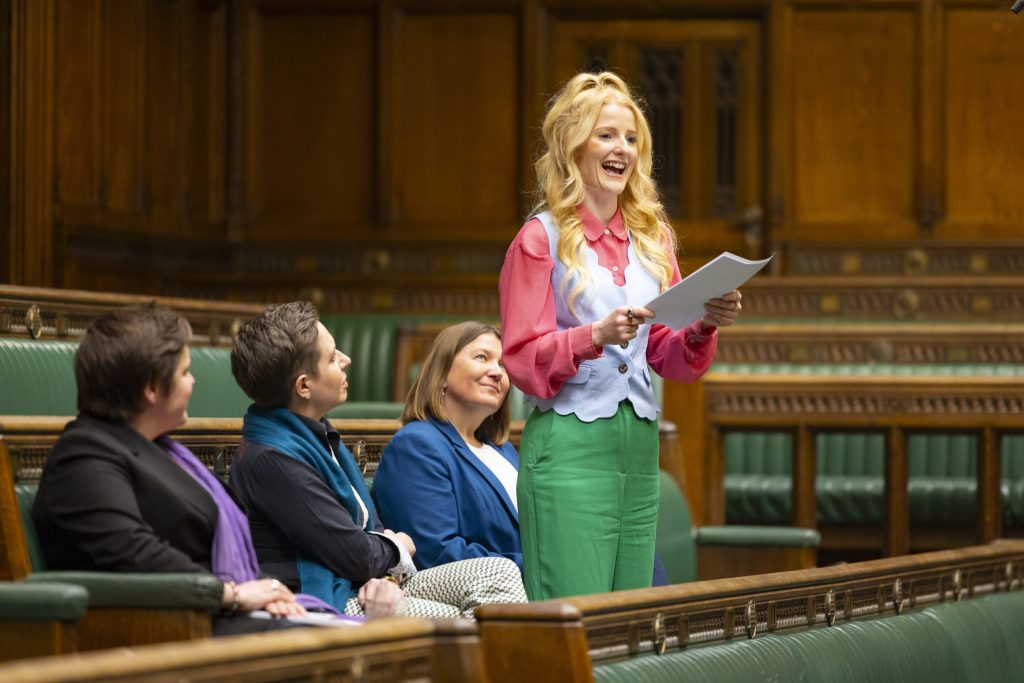 Hannah Spencer MP speaking to the commons in her maiden speech