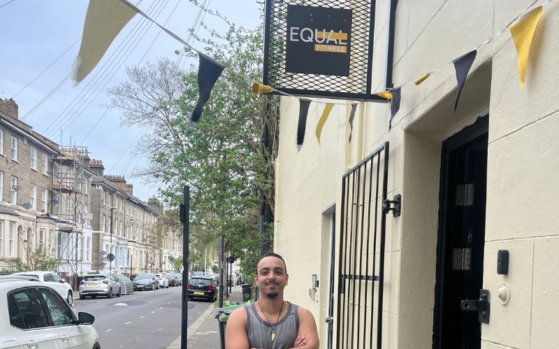 Seleim standing outside Equal Fitness