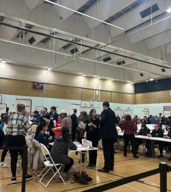 The view from the Bexley election count