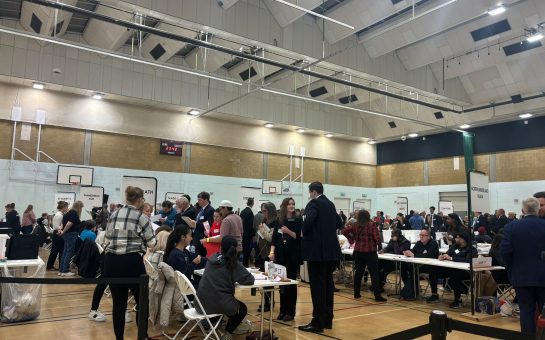 The view from the Bexley election count