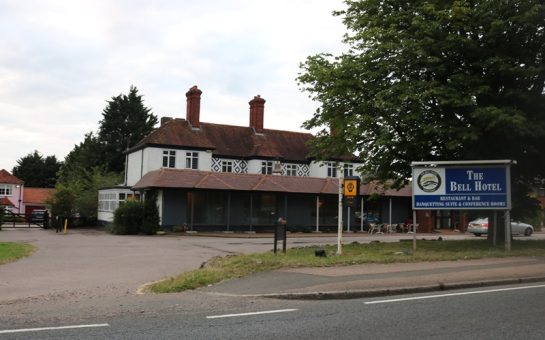 The outside of the Bell Hotel in Epping, Essex