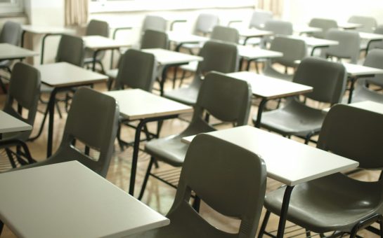 Empty school class room from unsplash
