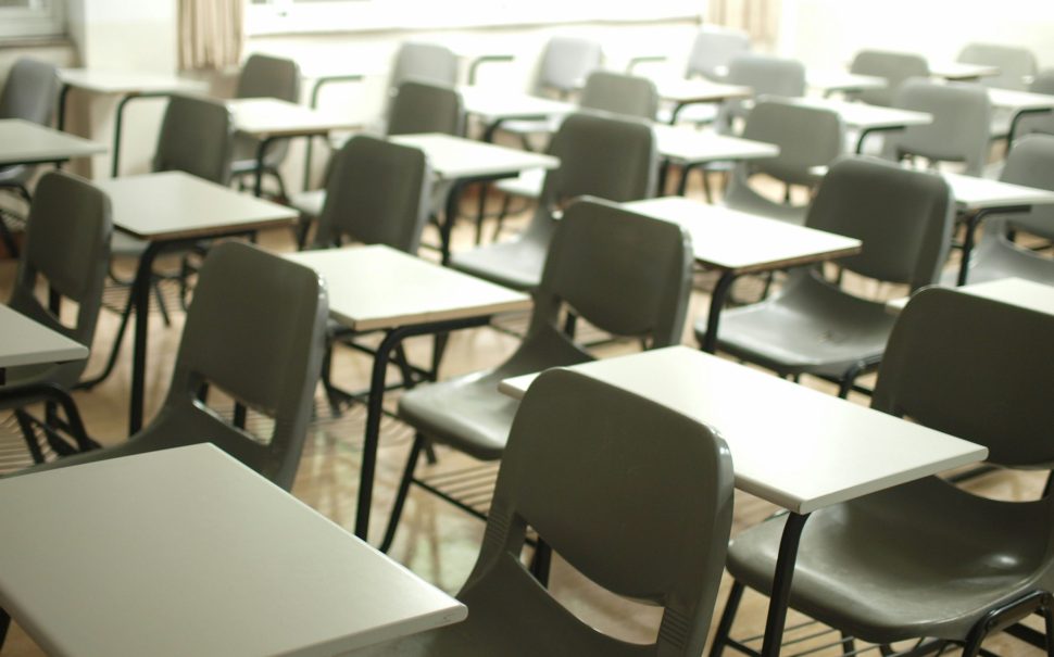 Empty school class room from unsplash