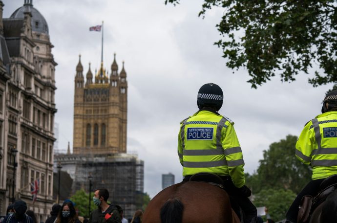 Police officer on a horse