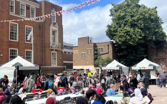 Barking and Dagenham councils annual Big Lunch event outside Barking Town Hall