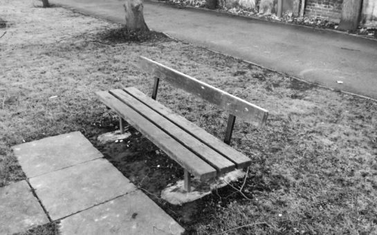 A park bench in Lewisham