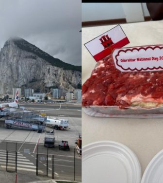 Gibraltar cake and plane