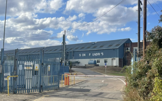 Stone Foundries building, outside gate