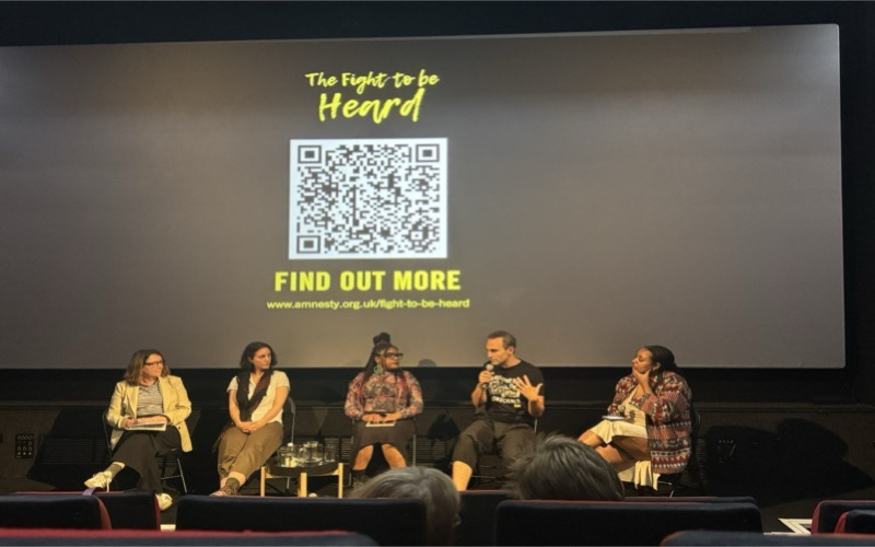 Amnesty International UK documentary panel.